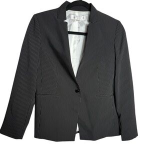 NWT Tahari Blazer Size 4 Petite Black Pinstripe Tailored Blazer Jacket 🖤🖤